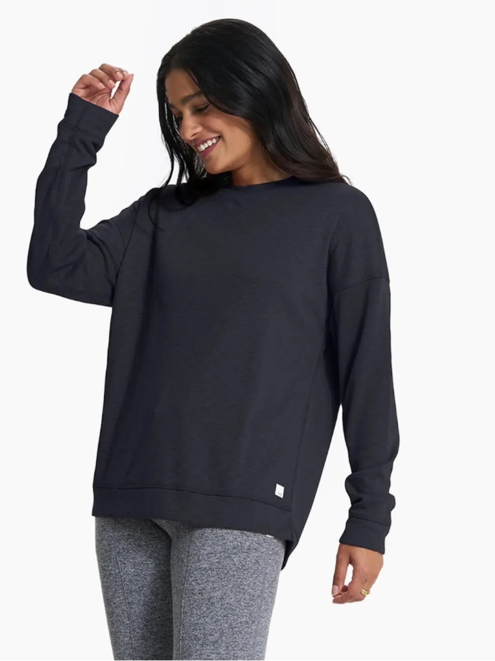 Vuori Women's LONG-SLEEVE
SUNRISE CREW in Black sz S
